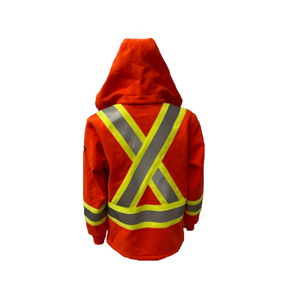 FR Fleece Hi-Vis Zippered Hoodie